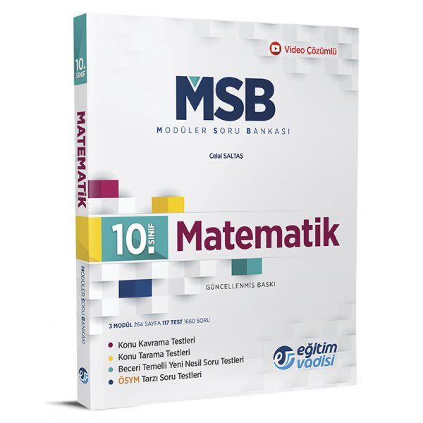 EĞİTİM VADİSİ YAYINLARI 10.SINIF MATEMATİK MODÜLER SORU BANKASI
