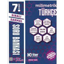 KRİTER-MİLİMETRİK 7. SINIF TÜRKÇE SORU BANKASI